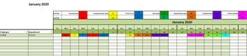 Leave Management Monthly Leave Schedule