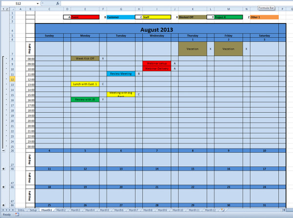 printable monthly calendar 2016 excel template