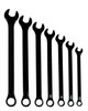 3/8"-3/4" Williams Black SUPERCOMBO Combination Wrench Set 7 Pcs in Pouch - JHWWS1170BSC Pro Torque Tools