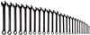 Williams 5/16-2 Williams Black Combination Wrench Set 26 Pcs in Pouch - JHWWS1190BSC