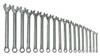 7 - 24MM Williams High Polish Chrome Combination Wrench Set 18 Pc in Pouch - JHWMWS-18A Pro Torque Tools