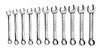 8-17MM Williams Polished Chrome Short Combination Wrench Set 10 Pcs in Pouch - MWS-MS-10 Pro Torque Tools
