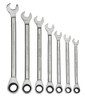 7/16" Williams Polished Chrome Standard Ratcheting Combination Wrench 12 PT - JHW1214RS Pro Torque Tools
