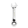 9/16" Williams Polished Chrome Stubby Ratcheting Combination Wrench 12 PT - JHW1218RSS