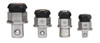 1/4"-1/2" Williams Polished Chrome Ratcheting Adapter Set 4 Pcs - JHWWS4RWA Pro Torque Tools
