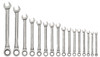 Williams 1/4-1 1/4 Williams Polished Chrome Combination Ratcheting Wrench Set 16 Pcs in Pouch - JHWWS-1122NRC