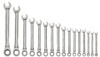 1/4"-1 1/4" Williams Polished Chrome Combination Ratcheting Wrench Set 16 Pcs in Pouch - JHWWS-1122NRC Pro Torque Tools