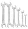 7x8"-17x19" Williams Satin Chrome Double Head Open End Wrench Set 6 Pcs in Pouch - JHWMWS-26 Pro Torque Tools