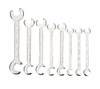 Williams 7/32-7/16 Williams Satin Chrome Mini Double Open End Wrench and Plier Set 8 Pcs in Pouch - JHWWS-1108SP