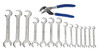 Williams 4-5 Williams Satin Chrome Mini Double Open End Wrench and Plier Set 15 Pcs in Pouch - JHWMWS-1115