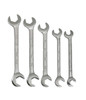 Williams 3/8-5/8 Williams Satin Chrome Double Open End Wrench Set 5 Pcs in Pouch - JHW3780