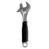 10" Williams Chrome Rubber Handle Adjustable Wrench with Reversible Jaw - 9072 RPC US