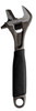 12" Williams Black Rubber Handle Adjustable Wrench with Reversible Jaw - 9073 RP US Pro Torque Tools