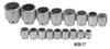 1 1/16 - 2 3/8" Williams 1" Dr Shallow Socket Set 12 Pt 17 Pcs - WSX-17 Pro Torque Tools