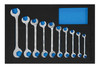 Williams Double Open End Angle Wrench Set in 1/3 Foam Drawer Inset (3/8 to 1) 10 Pcs - JHWF3782 Pro Torque Tools