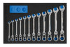 8 - 19 MM Williams Ratcheting Combination Wrench Set in 1/3 Foam Drawer Inset 12 Pcs - JHWFMWS-12RCF Pro Torque Tools