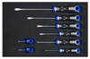 Williams SuperTorque Screwdriver Set in 1/3 Foam Drawer Insert 8 Pcs - JHWFSPRS-8CKP Pro Torque Tools