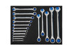1/4 - 1-1/4" Williams Ratcheting Combination Wrench Set in 1/3 Foam Drawer Inset 16 Pcs - JHWFWS-1122NRC