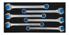 1 5/8 - 2" Williams Polished Chrome SUPERCOMBO Combination Wrench Set in 1/3 Foam Drawer Inset 12 Pt 6 Pcs - JHWFWS1190SCA3 Pro Torque Tools