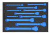1/4 - 7/8" Williams 1/3 Foam Drawer Inset Only for SUPERCOMBO Combination Wrench Set 12 Pt 11 Pcs - JHWFWS1190SCA113FM