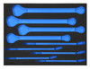 15/16 - 1-1/2" Williams 2/3 Foam Drawer Inset Only for SUPERCOMBO Combination Wrench Set 12 Pt 9 Pcs - JHWFWS1190SCA223FM Pro Torque Tools