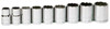 10 - 19MM Williams 1/2" Dr Shallow Socket Set 12 Pt 9 Pcs - JHW32922 Pro Torque Tools