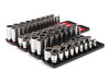 3/8 - 1-5/16", 10 - 32 MM Tekton 1/2" Dr Shallow and Deep Socket Set with Rails and Trays 12 Pt 78 Pcs - SHD92216 New Pro Torque Tools