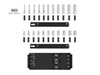 5/32 - 9/16" Tekton 1/4" Dr Shallow and Deep Socket Set with Rails and Tray 6 Pt 22 Pcs - SHD90210 New Pro Torque Tools