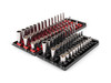 5/32 - 9/16", 4 - 15 MM Tekton 1/4" Dr Shallow Semi-Deep and Deep Socket Set with Rails and Trays 6 Pt 75 Pcs - SHD90218 New Pro Torque Tools