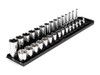 1/4 - 1" Tekton 3/8" Dr Shallow and Deep Socket Set with Rails and Tray 6 Pt 30 Pcs - SHD91209 New Pro Torque Tools