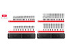 10 - 32 MM Tekton 1/2" Dr Shallow and Deep Socket Set with Rails and Tray 6 Pt 46 Pcs - SHD92207 New Pro Torque Tools