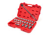 19 - 50 MM Tekton 3/4" Dr Shallow Socket and Ratchet Set with Case 6 Pt 26 Pcs - SKT35204 New Pro Torque Tools
