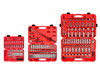 5/32 - 1-5/16", 4 - 32 MM Tekton 1/4, 3/8, 1/2" Dr Shallow and Deep Socket and Ratchet Set with Cases 6 Pt 212 Pcs - SKT95304 New Pro Torque Tools