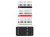 5/64 - 5/16", 2 - 8 mm, T6 - T30 Tekton 1/4" Dr Hex and Torx Bit Socket Set with Rails and Tray 31 Pcs - SHB90204 New Pro Torque Tools