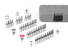 Tekton 1/4" Dr Hex, Torx, Phillips, Slotted, Square Bit Socket Set with Case 44 Pcs - SHB90302 New Pro Torque Tools