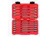 1/8 - 3/8", 3 - 10 MM Tekton 3/8" Dr Long Ball End Hex Bit Socket Set with Case 19 Pcs - SHB91321 New Pro Torque Tools