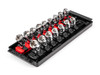 1/4 - 9/16", 6 - 14 MM Tekton 1/4" Dr Shallow Universal Joint Socket Set with Rails and Tray 6 Pt 16 Pcs - SHD90217 New Pro Torque Tools