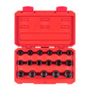 8 - 24 MM Tekton 1/2" Dr Shallow Impact Socket Set with Case 12 Pt 17 Pcs - SID92338 New Pro Torque Tools