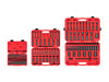 5/32 - 1-1/2", 4 - 39 MM Tekton 1/4, 3/8, 1/2" Dr Shallow and Deep Impact Socket and Accessory Set with Cases 12 Pt 211 Pcs - SID99404 New Pro Torque Tools