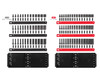 5/32 - 11/16", 4 - 17 MM Tekton 1/4" Dr Shallow, Semi-Deep, and Deep Impact Socket Set with Rails and Trays 6 Pt 87 Pcs - SID90206 New Pro Torque Tools