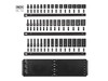 1/4 - 1" Tekton 3/8" Dr Shallow, Semi-Deep, and Deep Impact Socket Set with Rails and Trays 6 Pt 45 Pcs - SID91122 New Pro Torque Tools