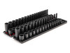 1/4 - 1", 6 - 24 MM Tekton 3/8" Dr Shallow and Deep Impact Socket Set with Rails and Trays 6 Pt 68 Pcs - SID91218 New Pro Torque Tools