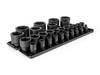 5/16 - 2" Tekton 1/2" Dr Shallow Impact Socket Set with Rails and Tray 6 Pt 29 Pcs - SID92108 New Pro Torque Tools
