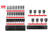 8 - 50 MM Tekton 1/2" Dr Deep Impact Socket Set with Rails and Tray 6 Pt 39 Pcs - SID92113 New Pro Torque Tools