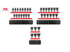 13 - 50 MM Tekton 3/4" Dr Shallow Impact Socket Set with Rails and Trays 6 Pt 34 Pcs - SID93118 New Pro Torque Tools