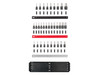 5/32 - 9/16", 4 - 14 mm, T20 - T60 Tekton 3/8" Dr Hex and Torx Impact Bit Socket Set with Rails and Tray 32 Pcs - SIB91202 New Pro Torque Tools