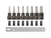 T30 - T70 Tekton 1/2" Dr Torx Impact Bit Socket Set with Rail 8 Pcs - SIB92102 New Pro Torque Tools