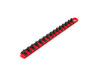 13" Tekton 3/8" Dr Socket Rail 15 Clips Red - OSR12115 New Pro Torque Tools