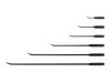 8, 12, 17, 25, 36, 45" Tekton Angled End Pry Bar Set 6 Pcs - LSQ90506 New Pro Torque Tools