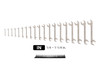 1/4 - 1-1/4" Tekton Angle Head Open End Wrench Set with Modular Organizers 19 Pcs - WAE91503 New Pro Torque Tools